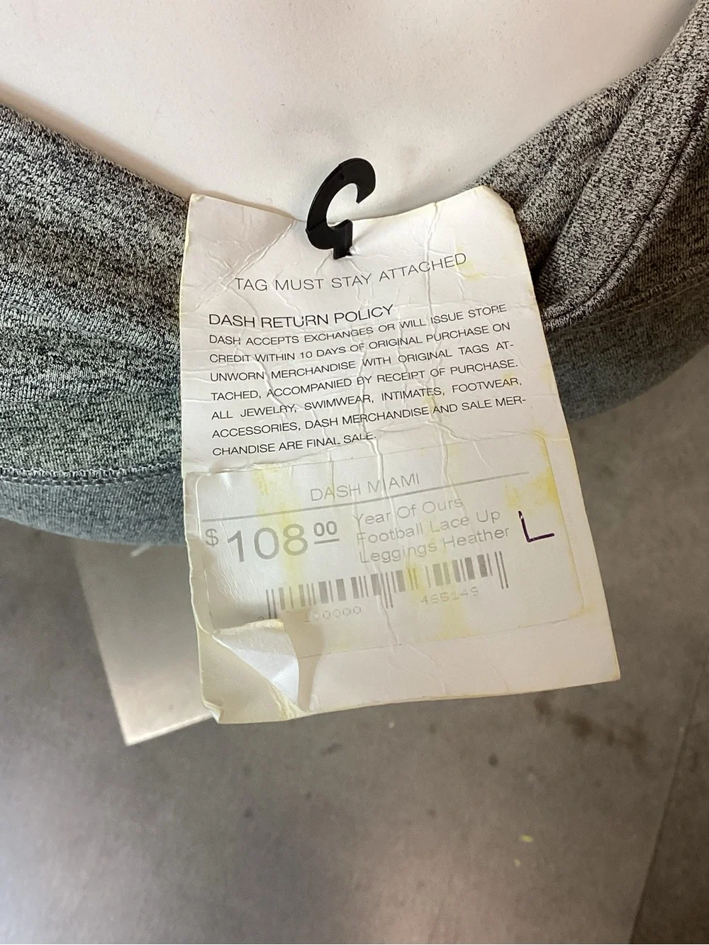 NWT Year of Ours Heather Grey Matching Activewear Set; Size: L